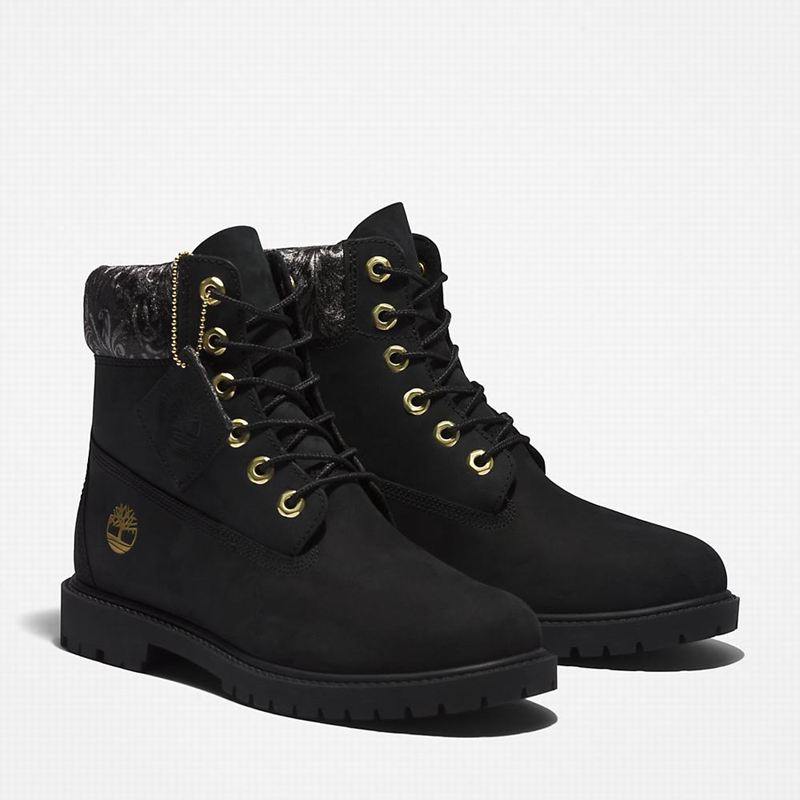 Timberland Heritage 6 Inch Čizme Crne | 53363041