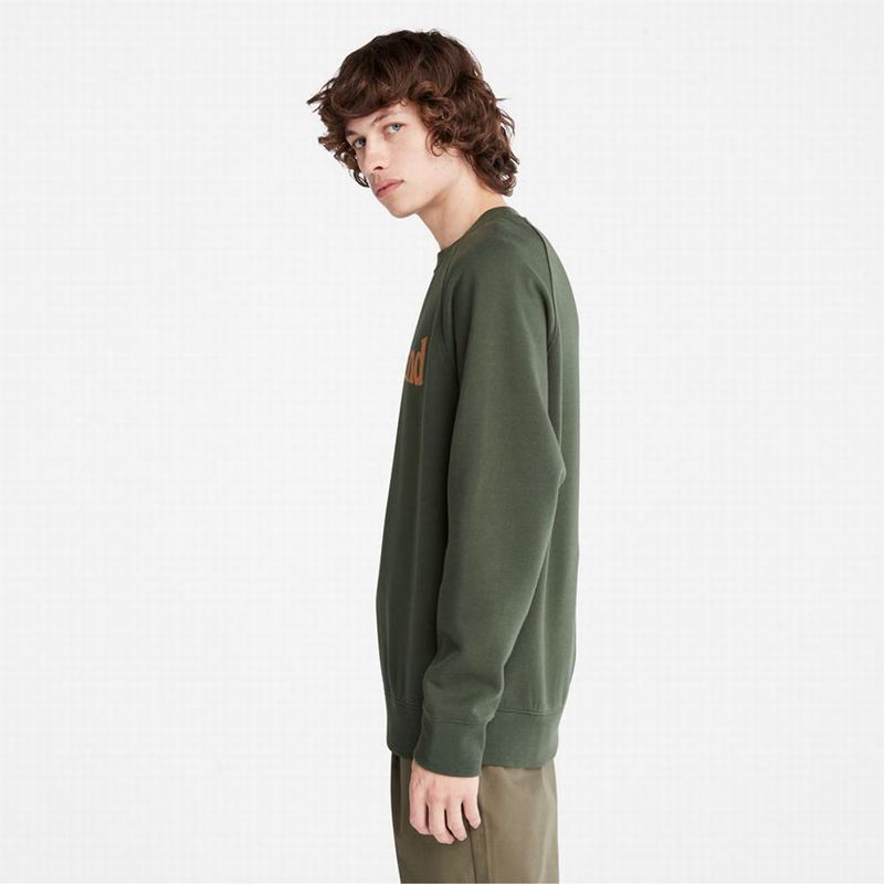 Timberland Heritage Logo Dukserice Maslinasto Zelene | 63437155