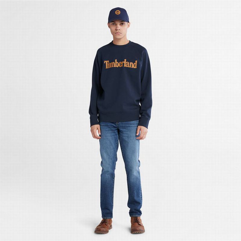 Timberland Heritage Logo Dukserice Tamnoplave | 72529696