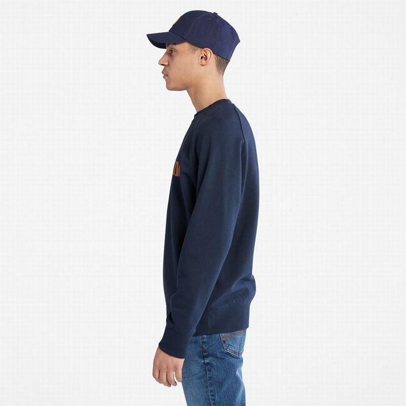 Timberland Heritage Logo Dukserice Tamnoplave | 72529696