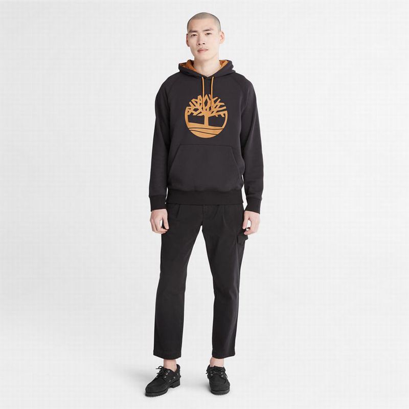 Timberland Heritage Logo Majica S Kapuljačom Crne | 45839742