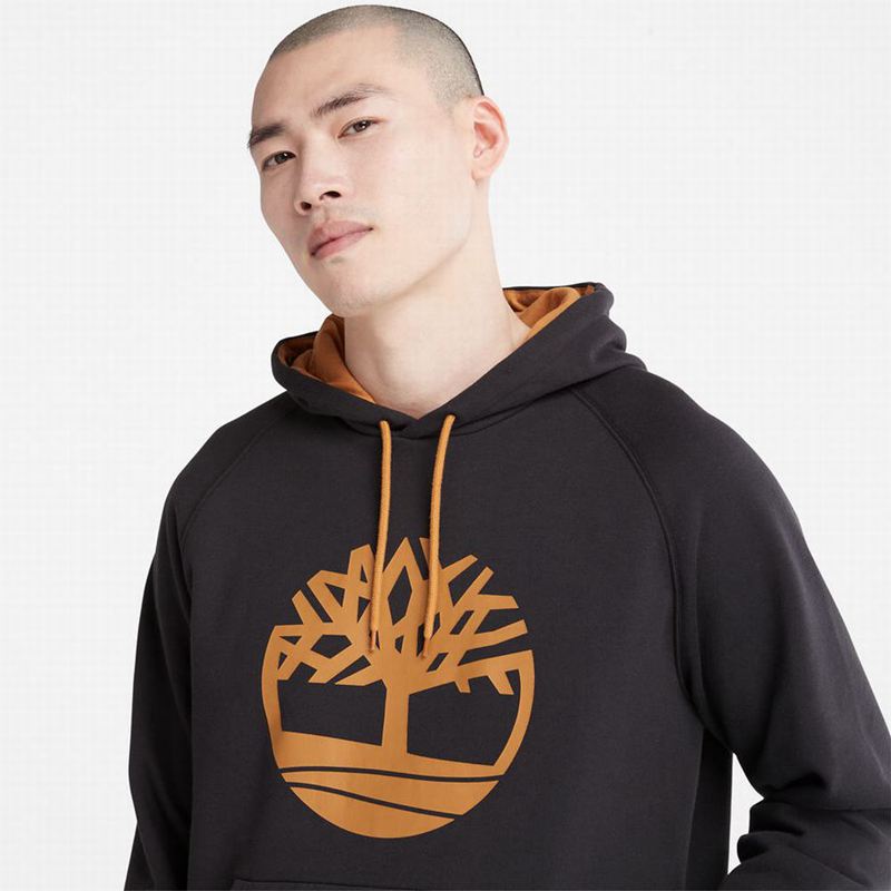 Timberland Heritage Logo Majica S Kapuljačom Crne | 45839742