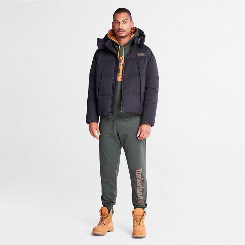 Timberland Heritage Logo Majica S Kapuljačom Maslinasto Zelene | 74763165