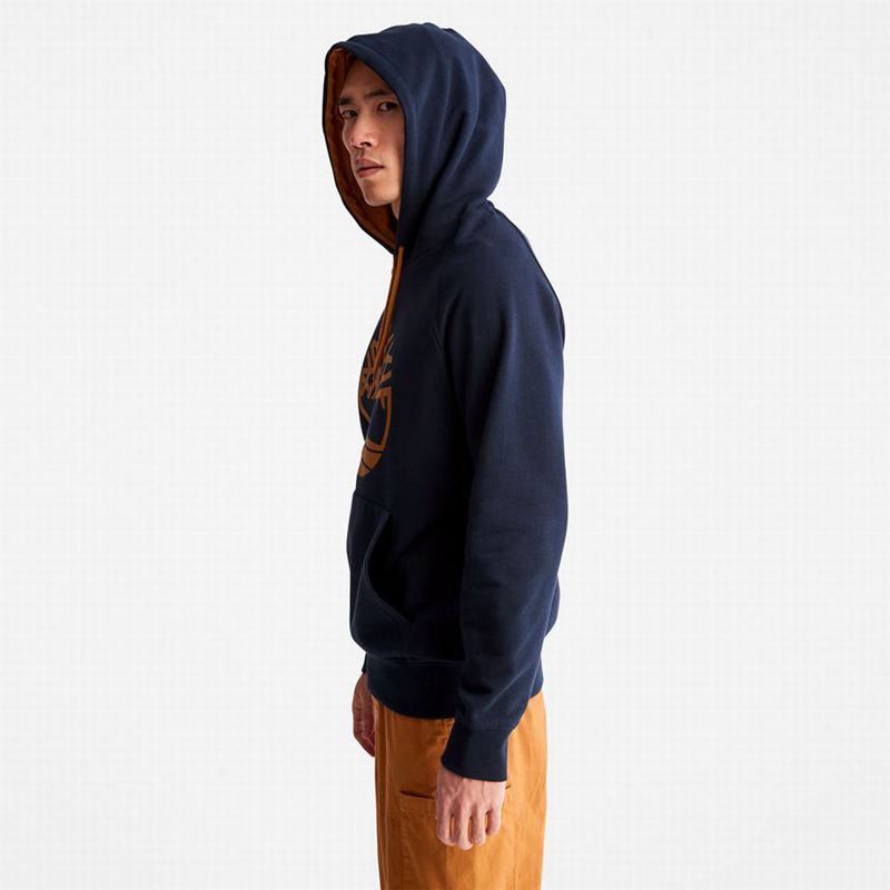 Timberland Heritage Logo Majica S Kapuljačom Tamnoplave | 85306509