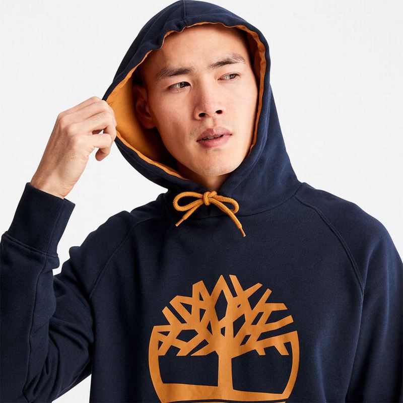 Timberland Heritage Logo Majica S Kapuljačom Tamnoplave | 85306509