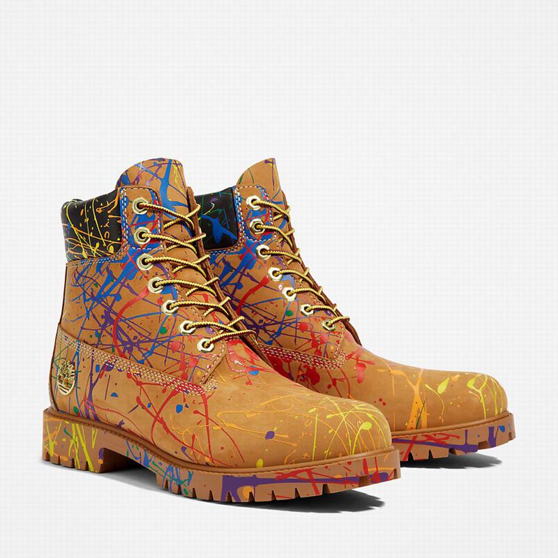 Timberland Heritage Pride Month 6 Inch Čizme Smeđe | 96033801