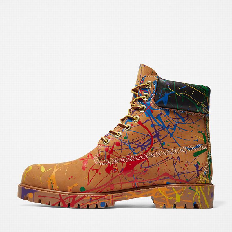 Timberland Heritage Pride Month 6 Inch Čizme Smeđe | 96033801