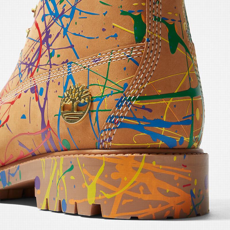 Timberland Heritage Pride Month 6 Inch Čizme Smeđe | 96033801