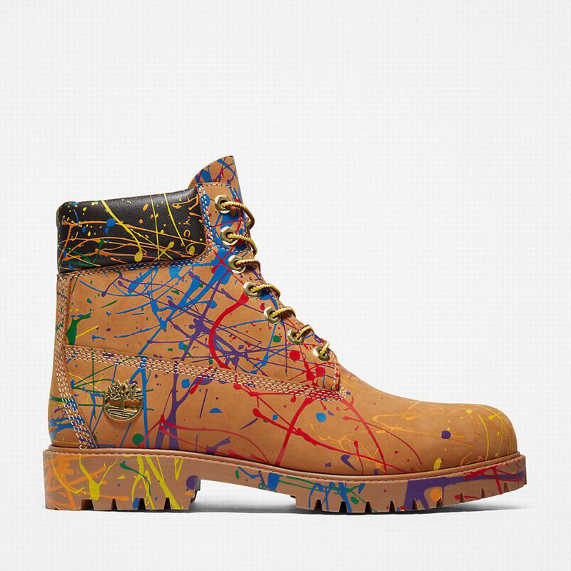Timberland Heritage Pride Month 6 Inch Čizme Smeđe | 96033801