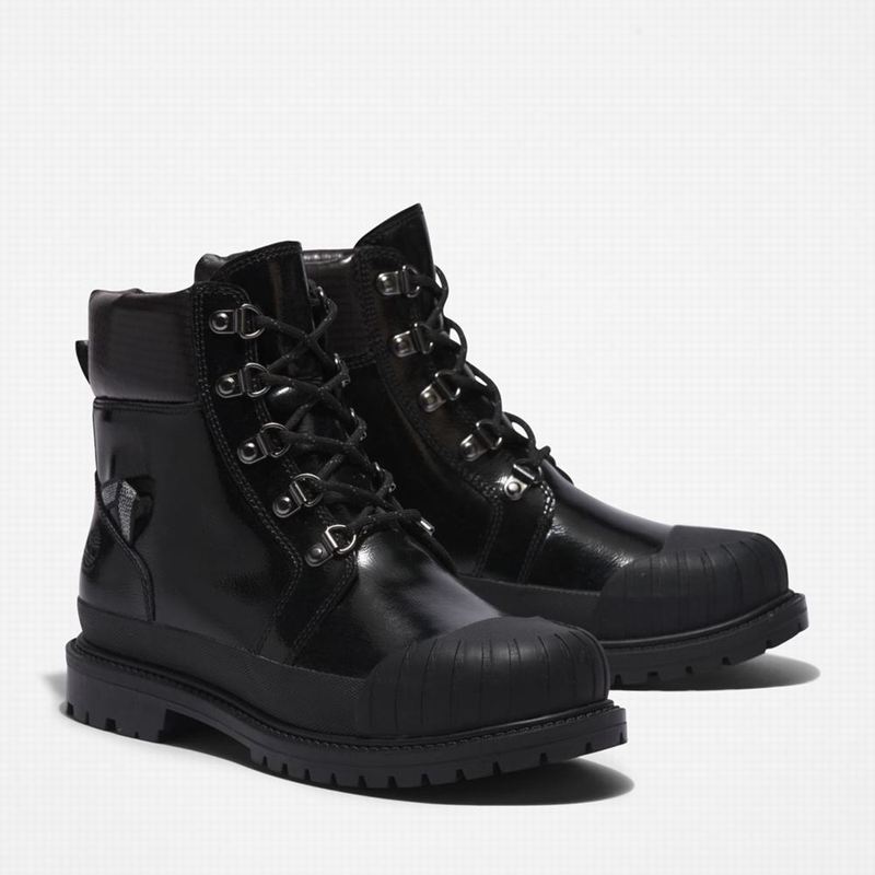 Timberland Heritage Rubber-toe Vodootporne Čizme Crne | 70052071
