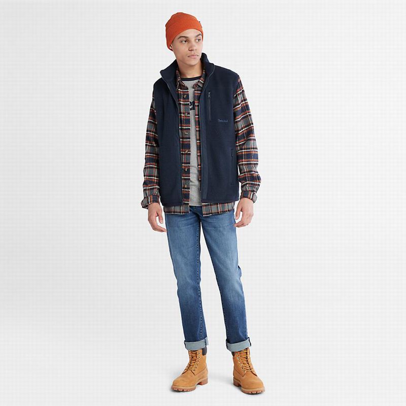 Timberland High-Pile Fleece Prsluk Tamnoplave | 31804050