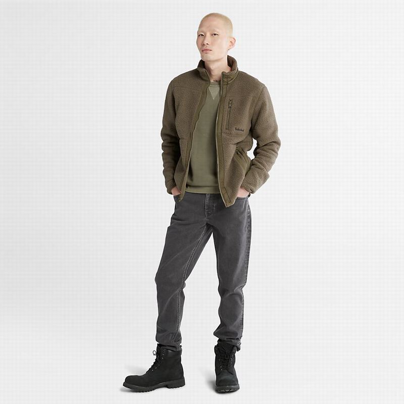 Timberland High-Pile Flis Jakne Maslinasto Zelene | 19218741
