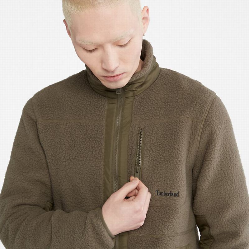 Timberland High-Pile Flis Jakne Maslinasto Zelene | 19218741
