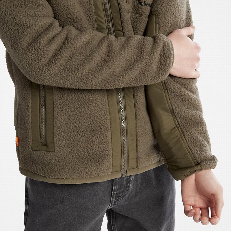 Timberland High-Pile Flis Jakne Maslinasto Zelene | 19218741