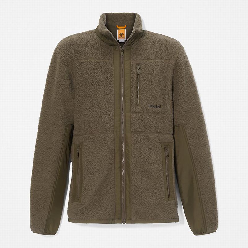 Timberland High-Pile Flis Jakne Maslinasto Zelene | 19218741