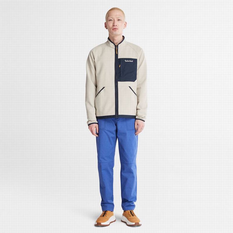 Timberland Highland Circle Zip-Front Flis Jakne Bijele | 58221121