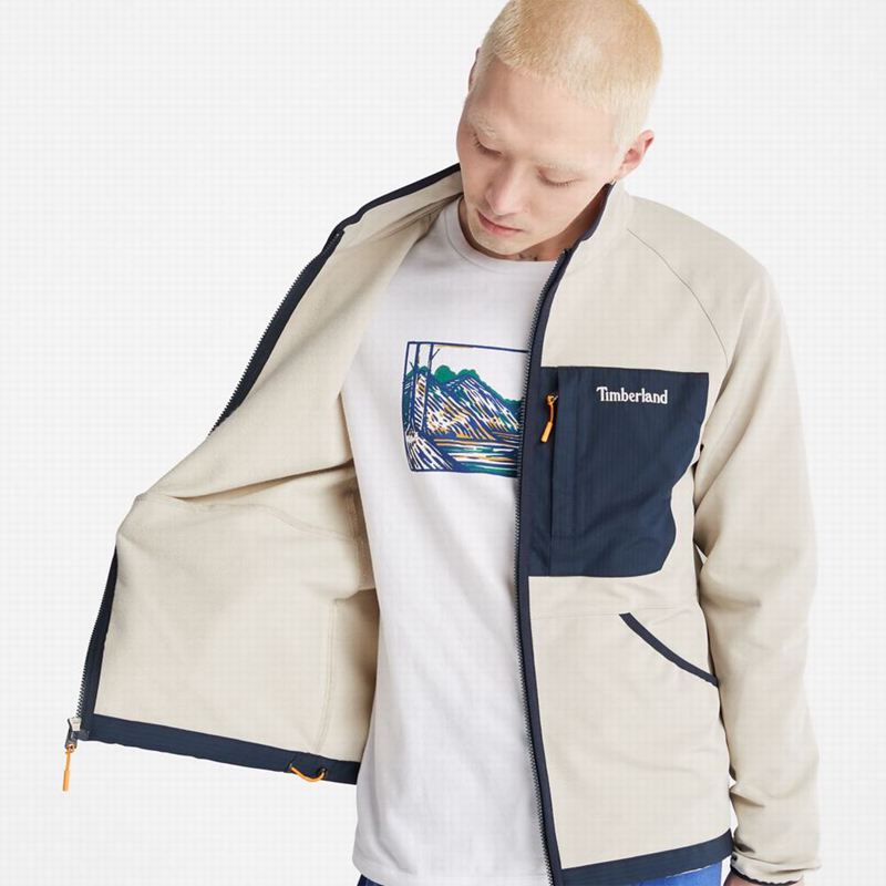 Timberland Highland Circle Zip-Front Flis Jakne Bijele | 58221121
