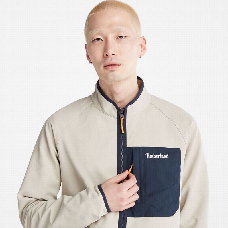 Timberland Highland Circle Zip-Front Flis Jakne Bijele | 58221121