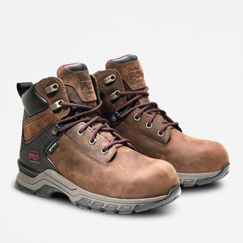 Timberland Hypercharge 6-Inch Waterproof Comp-Toe Radne Čizme Ljubičaste | 3347506