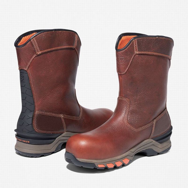 Timberland Hypercharge Pull On Composite Toe Waterproof Radne Čizme Smeđe | 20830108