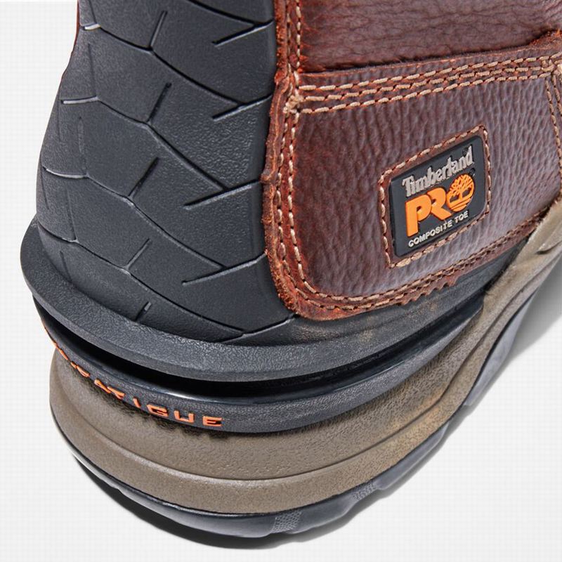 Timberland Hypercharge Pull On Composite Toe Waterproof Radne Čizme Smeđe | 20830108