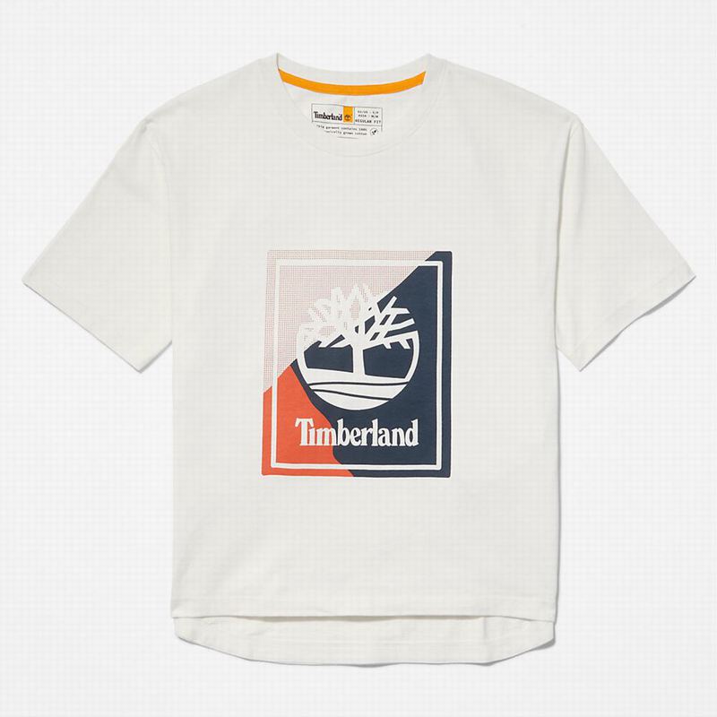 Timberland Interlock Timber Fresh Majice Bijele | 17988069
