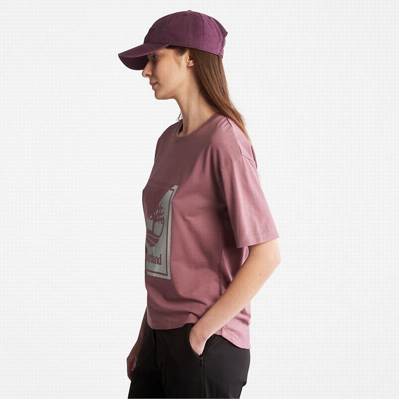 Timberland Interlock Timber Fresh Majice Roze | 66693764