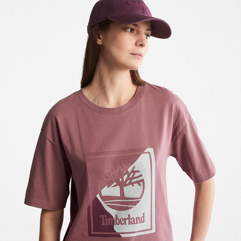 Timberland Interlock Timber Fresh Majice Roze | 66693764