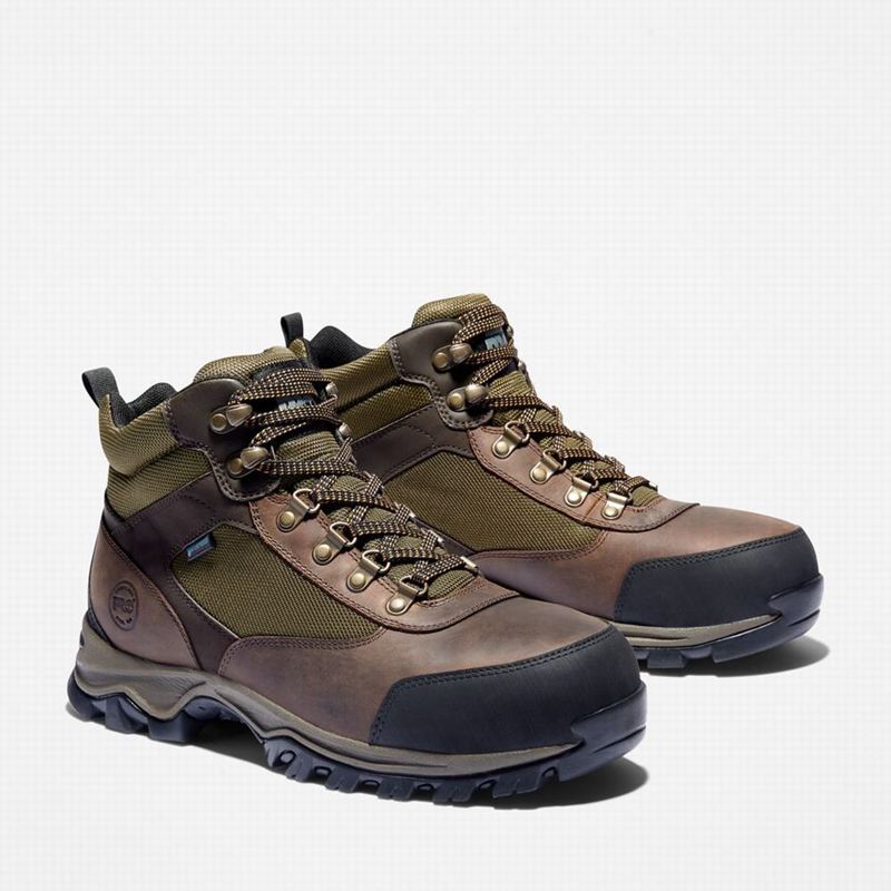 Timberland Keele Ridge Steel Toe Waterproof Radne Čizme Smeđe | 96241782