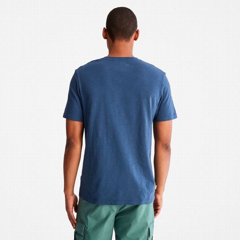 Timberland Kennebec River Tree Logo Majice Tamnoplave | 84902317
