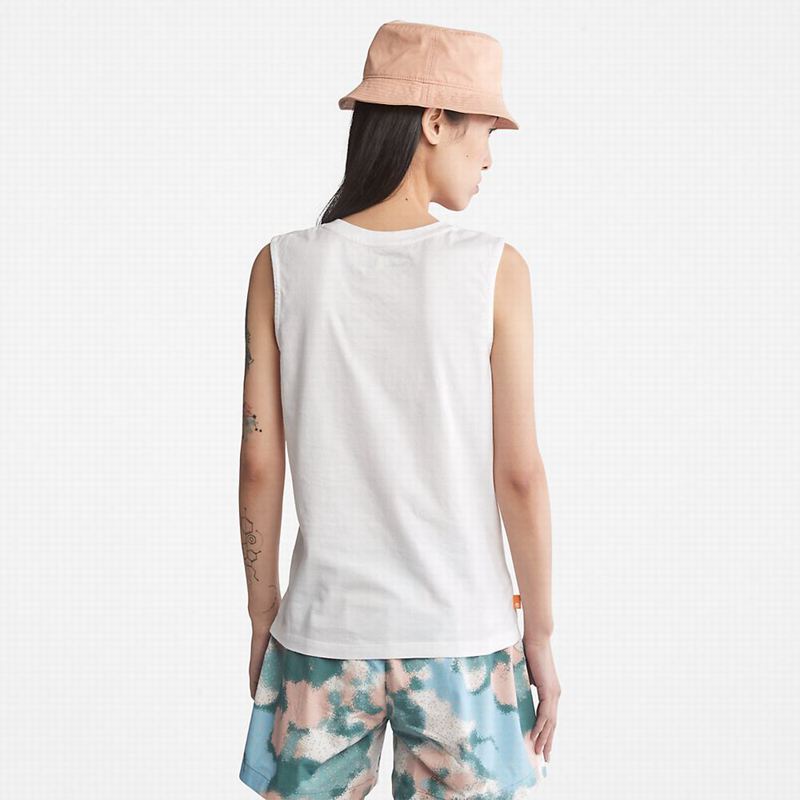 Timberland Kennebec River Tree Logo Majice Bijele | 88345903