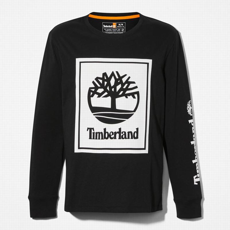 Timberland Kennebec River Tree-Logo Tee Dugi Rukav Bijele | 65288352