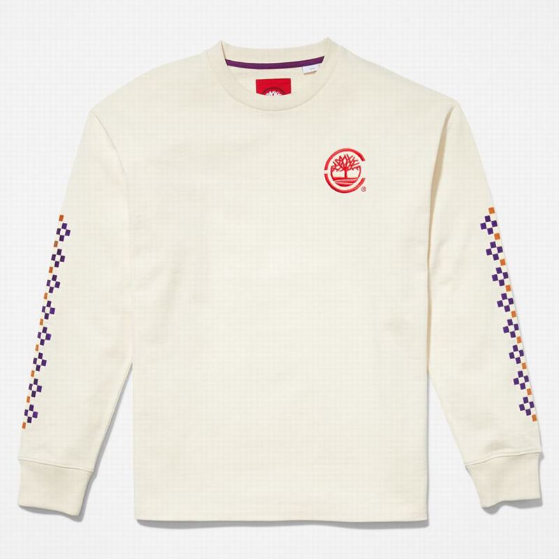 Timberland Kennebec River Tree-Logo Tee Dugi Rukav Bijele | 79059440