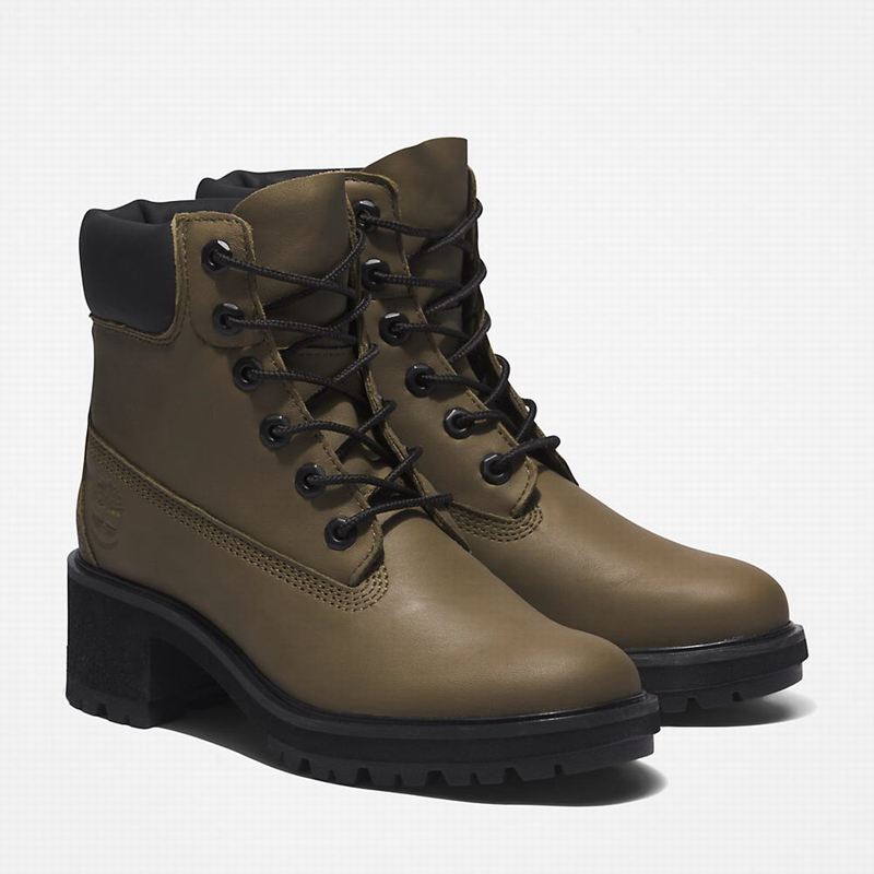 Timberland Kinsley 6 Inch Heeled Čizme Maslinasto Zelene | 59300216