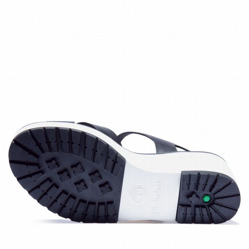 Timberland Koralyn Wedge Sandale Na Klin Crne | 48478357