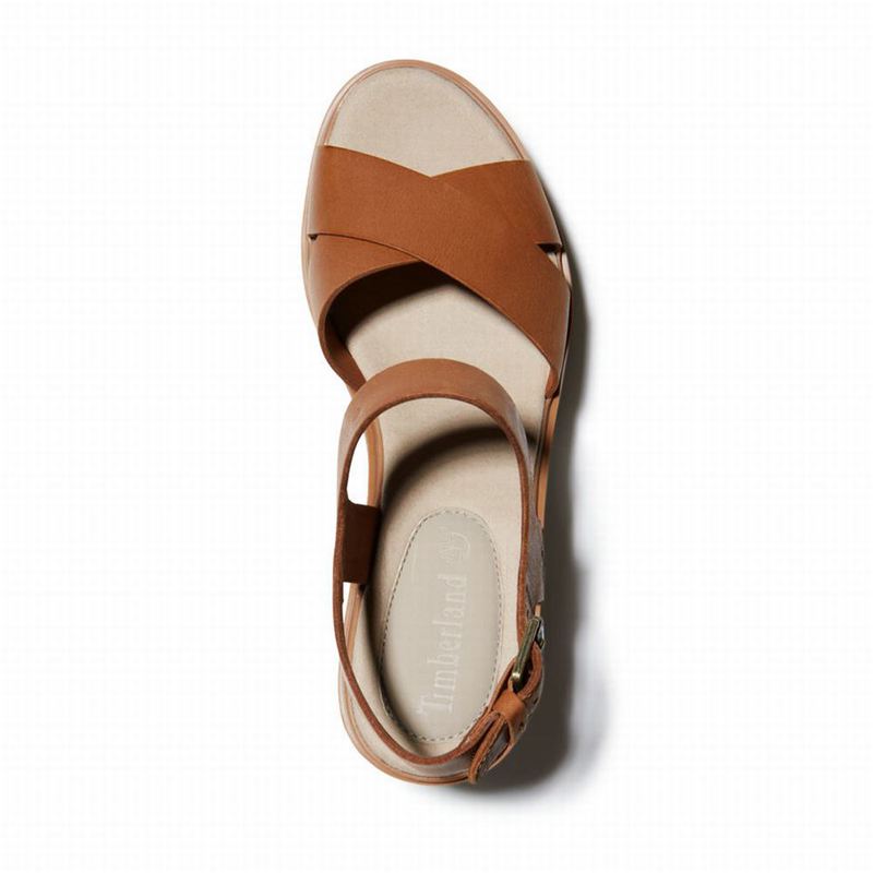 Timberland Koralyn Wedge Sandale Na Klin Smeđe | 80393999