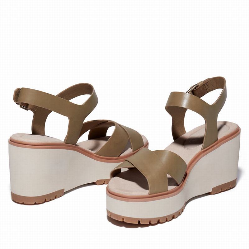 Timberland Koralyn Wedge Sandale Na Klin Smeđe | 89596535