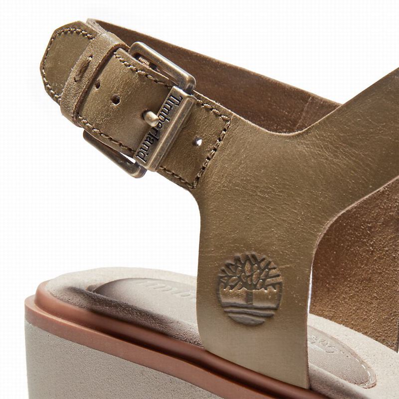 Timberland Koralyn Wedge Sandale Na Klin Smeđe | 89596535