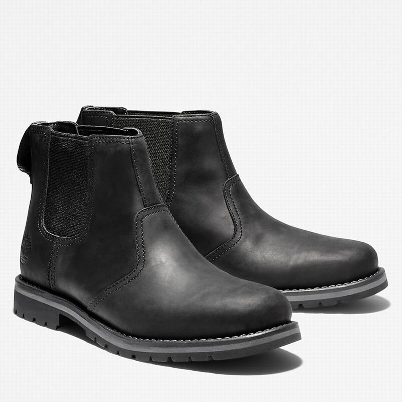Timberland Larchmont Chelsea Čizme Crne | 26161042