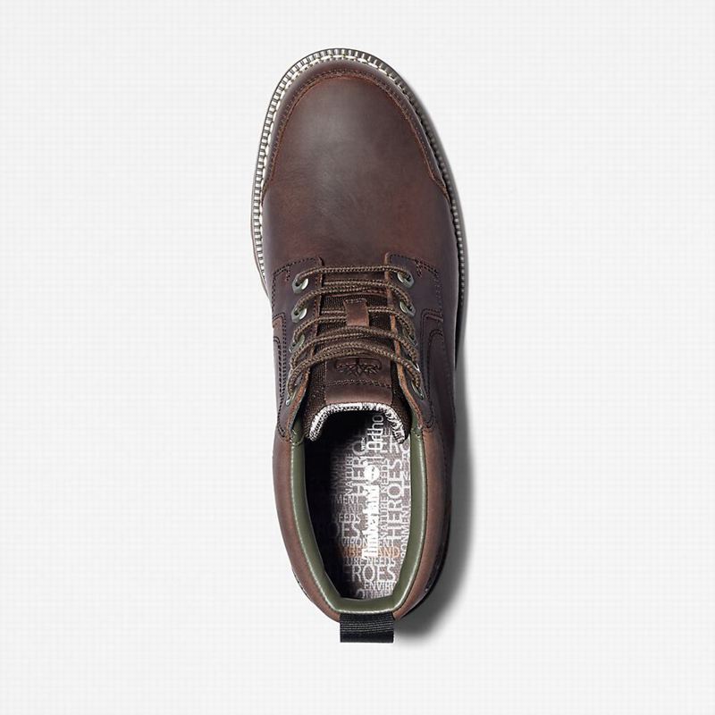 Timberland Larchmont II Koža Chukka Čizme Smeđe | 11535443