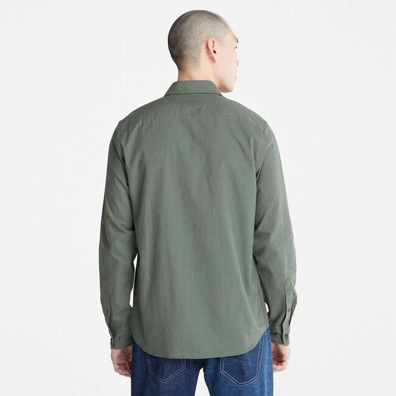 Timberland Lightweight Flannel Košulje Maslinasto Zelene | 22517135