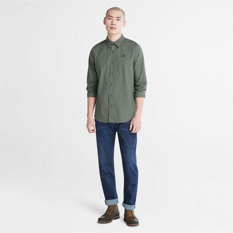 Timberland Lightweight Flannel Košulje Maslinasto Zelene | 22517135