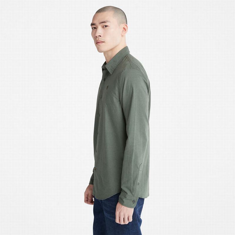 Timberland Lightweight Flannel Košulje Maslinasto Zelene | 22517135