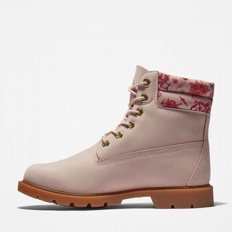 Timberland Linden Woods 6-Inch Vodootporne Čizme Roze | 84467596