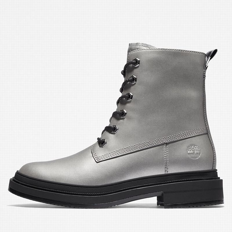 Timberland Lisbon Lane 6 Inch Čizme Srebrne | 47176118