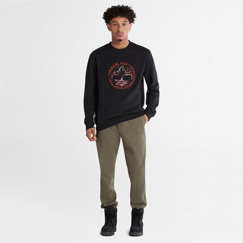Timberland Little Cold River Boucle Crewneck Dukserice Crne | 27140091