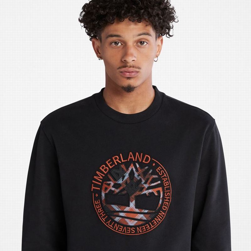 Timberland Little Cold River Boucle Crewneck Dukserice Crne | 27140091