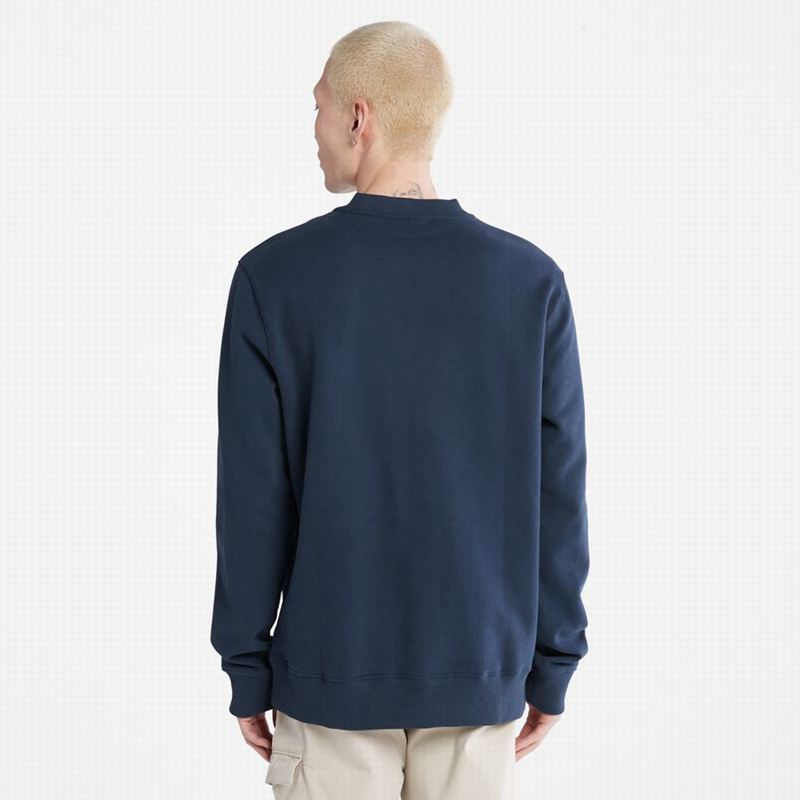 Timberland Little Cold River Boucle Crewneck Dukserice Tamnoplave | 73596539