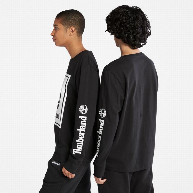 Timberland Logo Dugi Rukav Bijele | 68128623