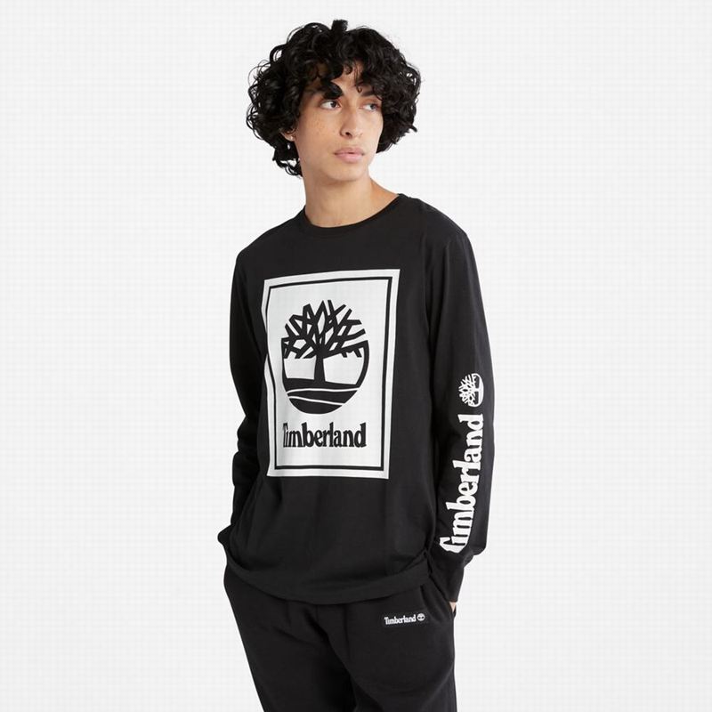 Timberland Logo Dugi Rukav Bijele | 68128623